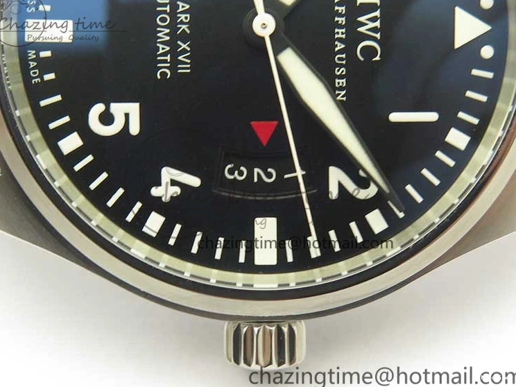 MIROTIME 0326 Mark XVII IW326504 MKS 1:1 Best Edition Black Dial On SS Bracelet MIYOTA 9015 V Durable 7210